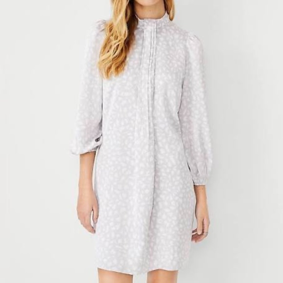 Ann Taylor Animal Print Twist Neck Shift Dress Size L NWT - Picture 1 of 1